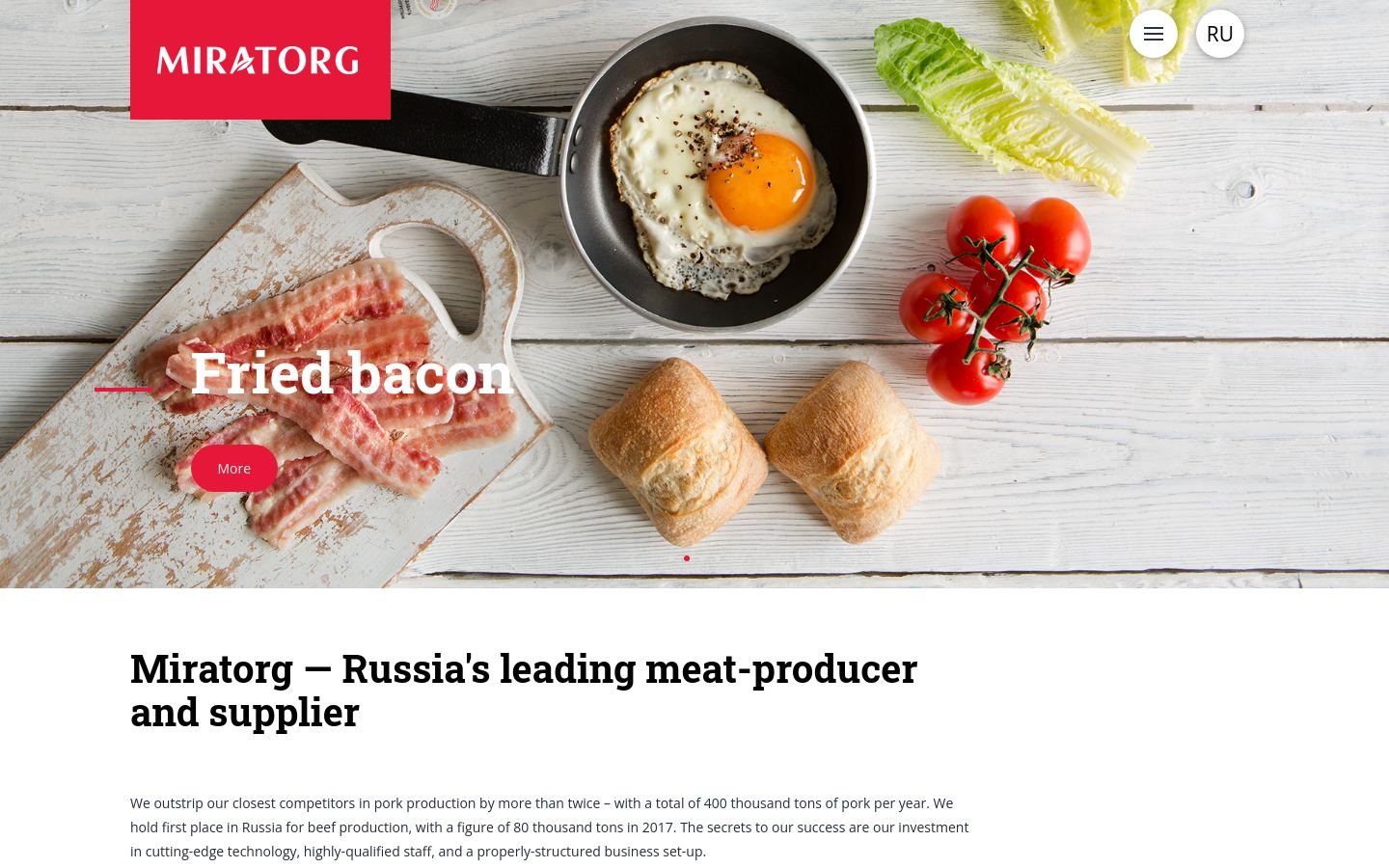 Снимок miratorg.ru