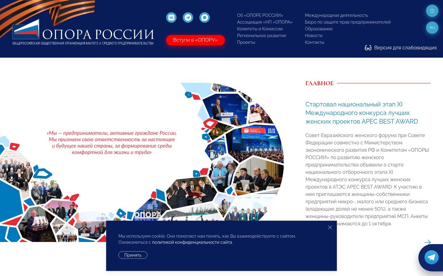 Снимок opora.ru