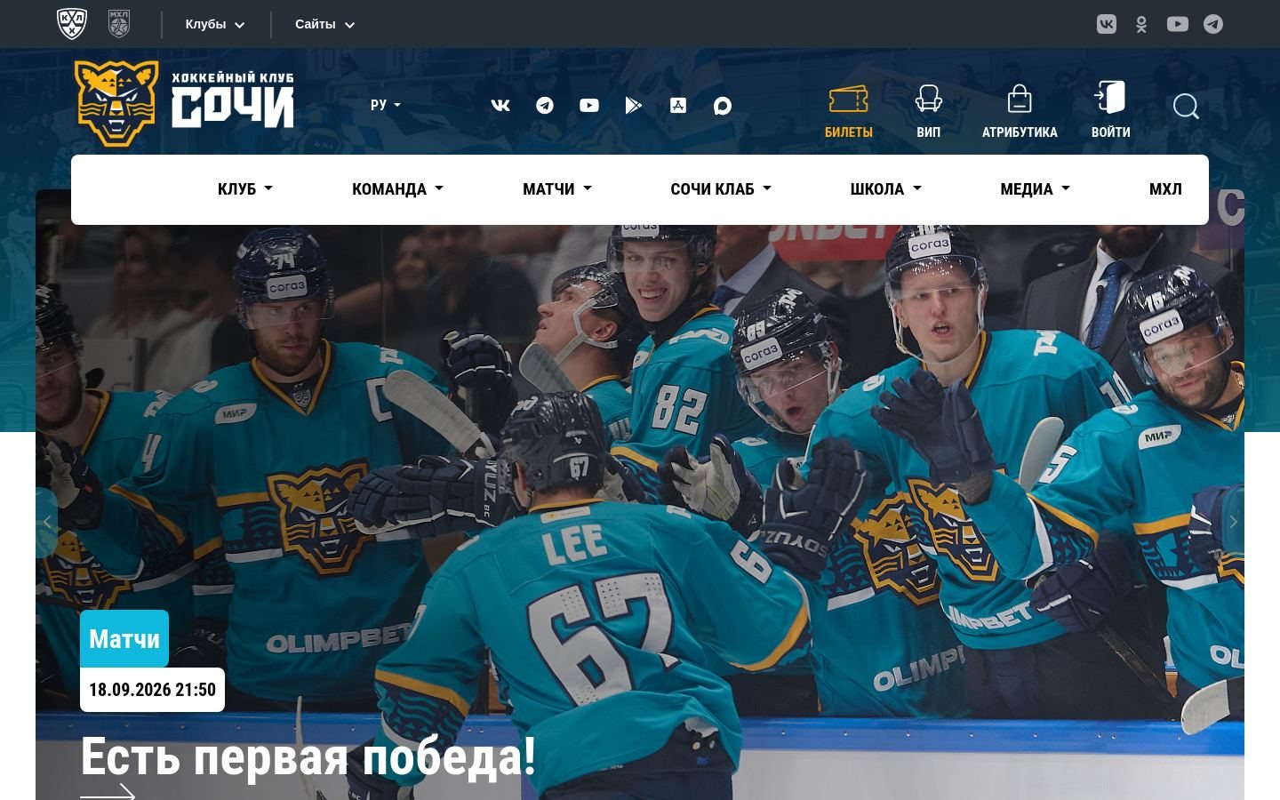 Снимок hcsochi.ru
