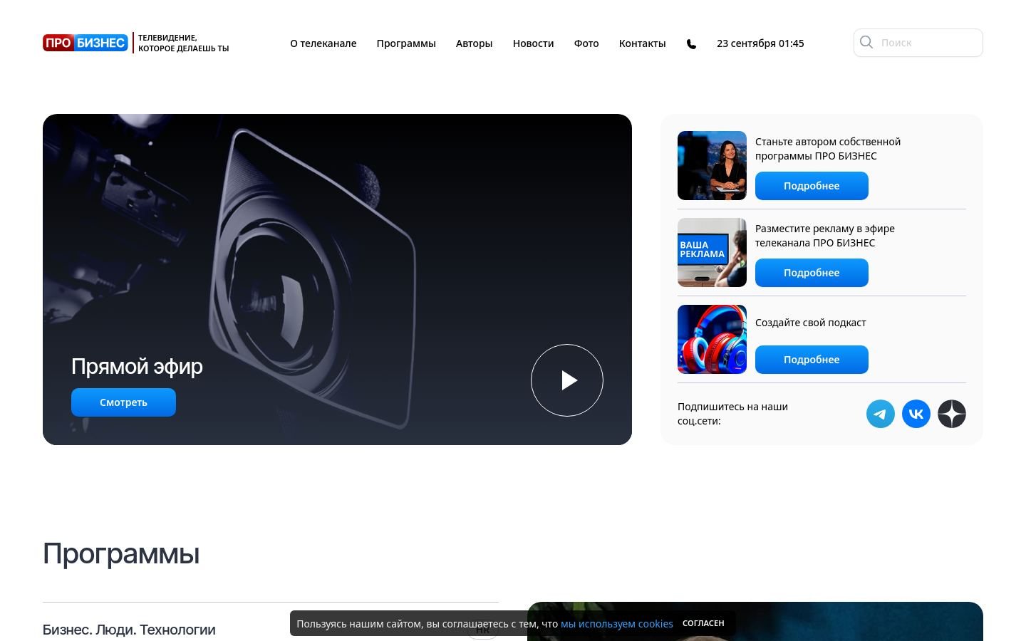Снимок probusinesstv.ru