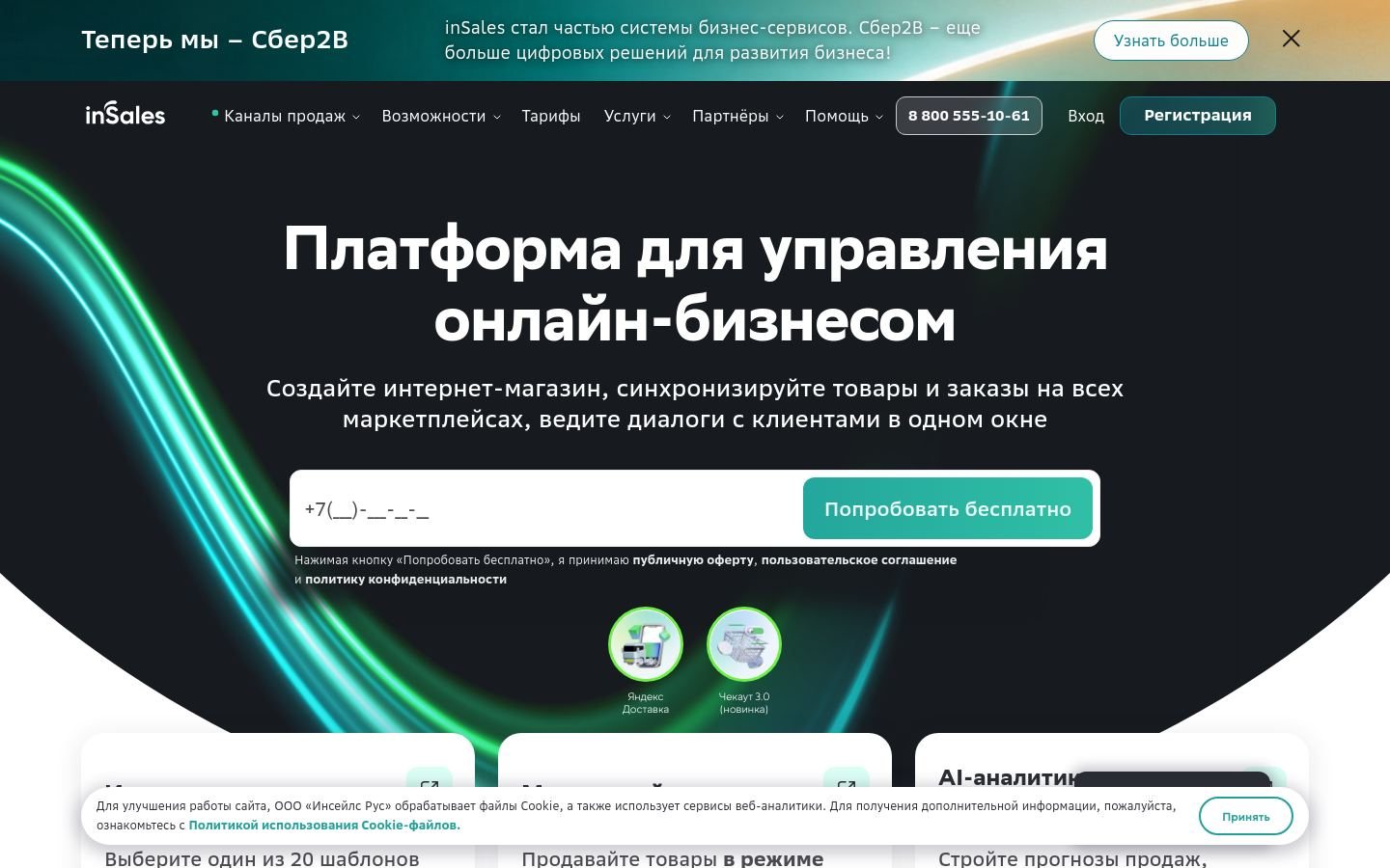 Снимок insales.ru