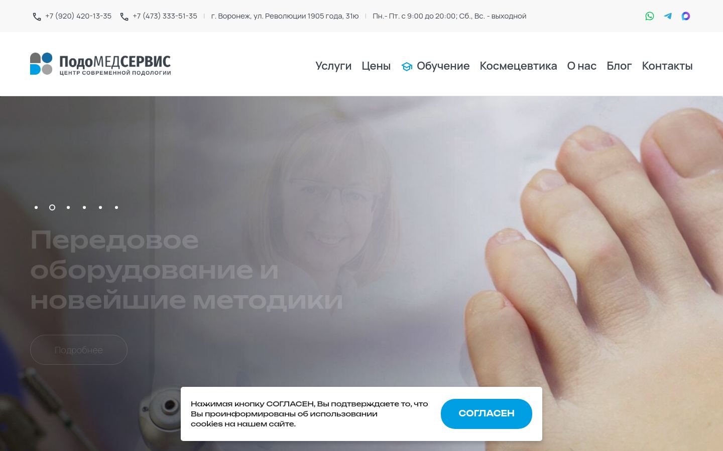 Снимок podomedservis.ru