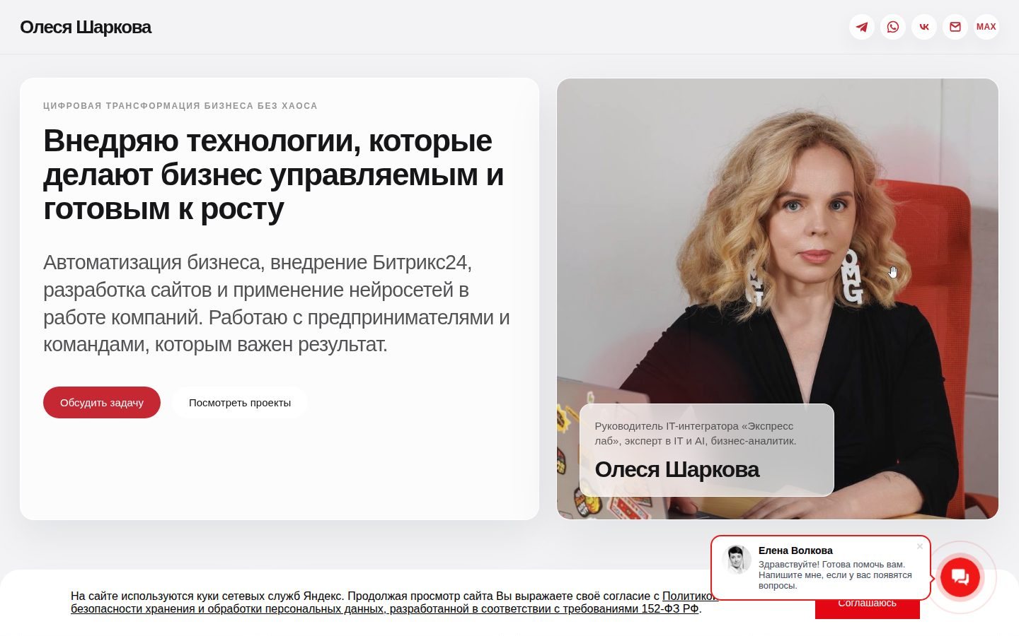 Снимок olesyasharkova.ru