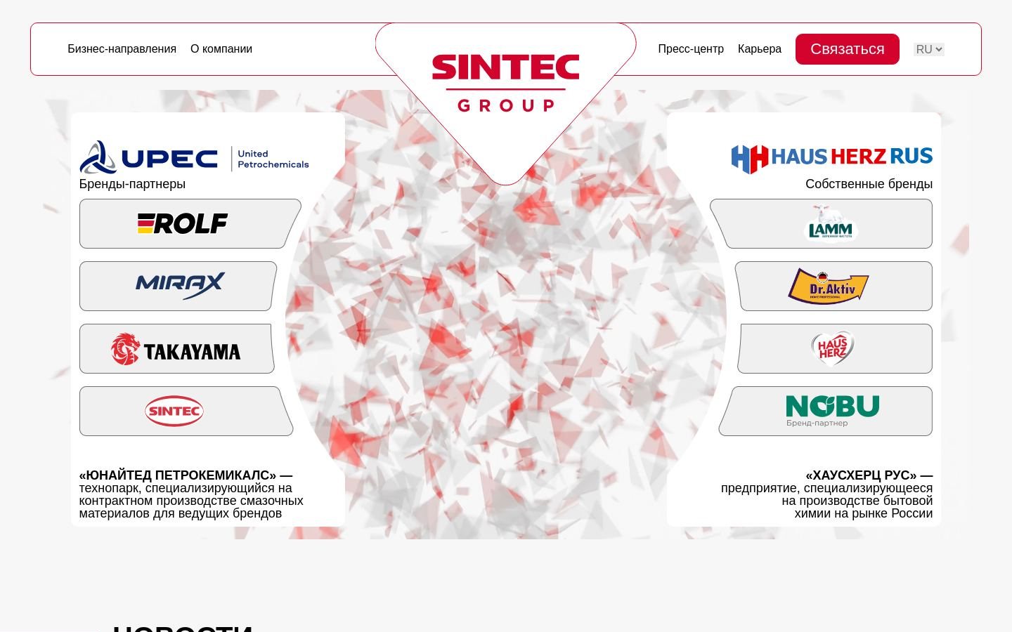 Снимок sintecgroup.ru