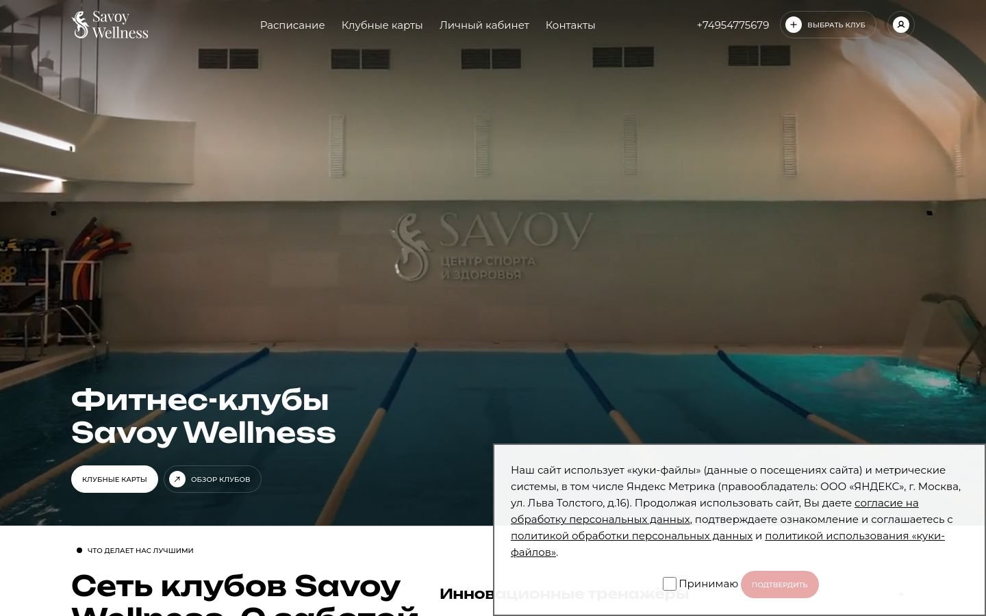 Снимок savoywellness.ru