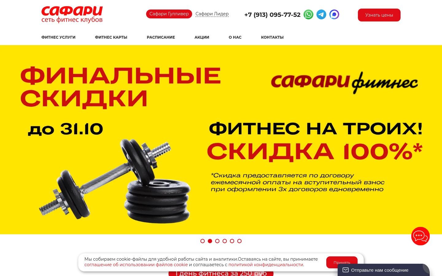 Снимок safari-fitness.ru