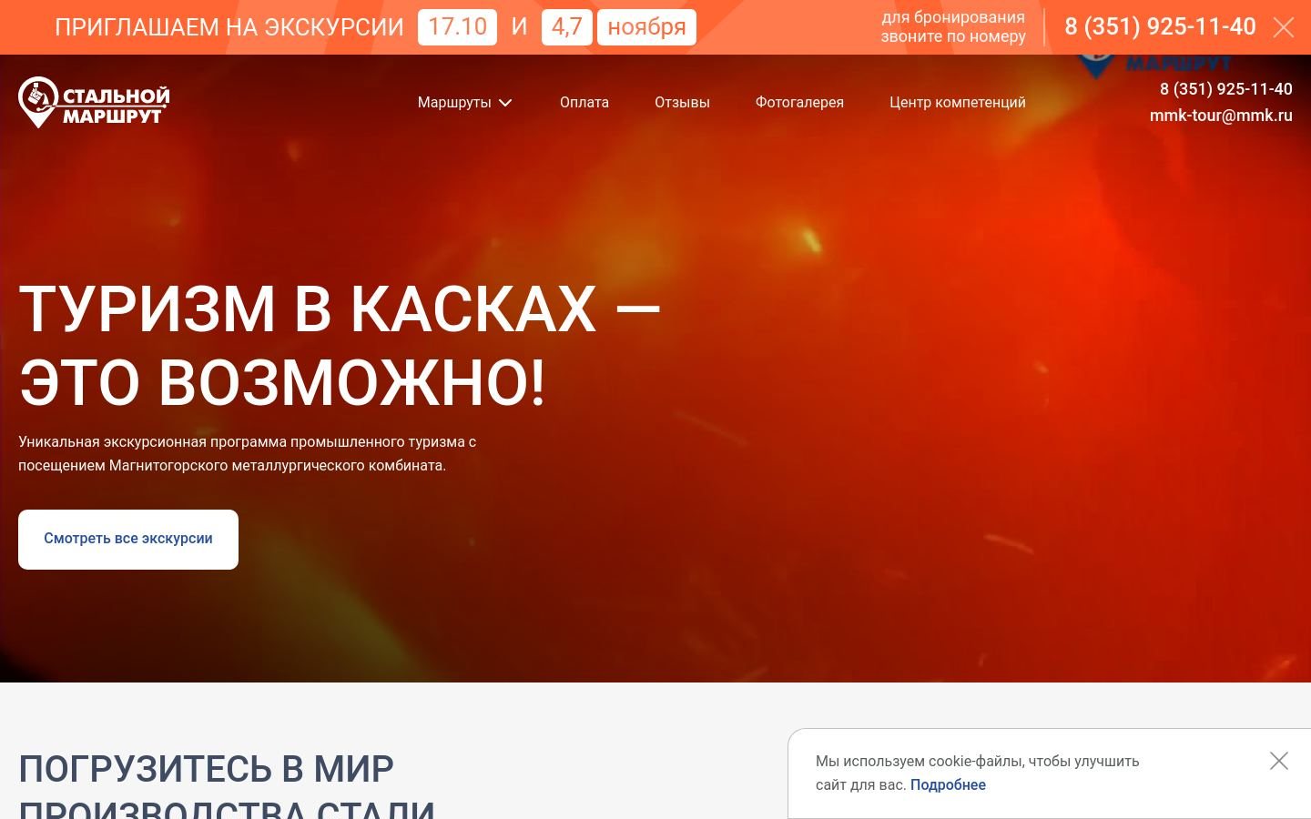 Снимок mmk-tour.ru