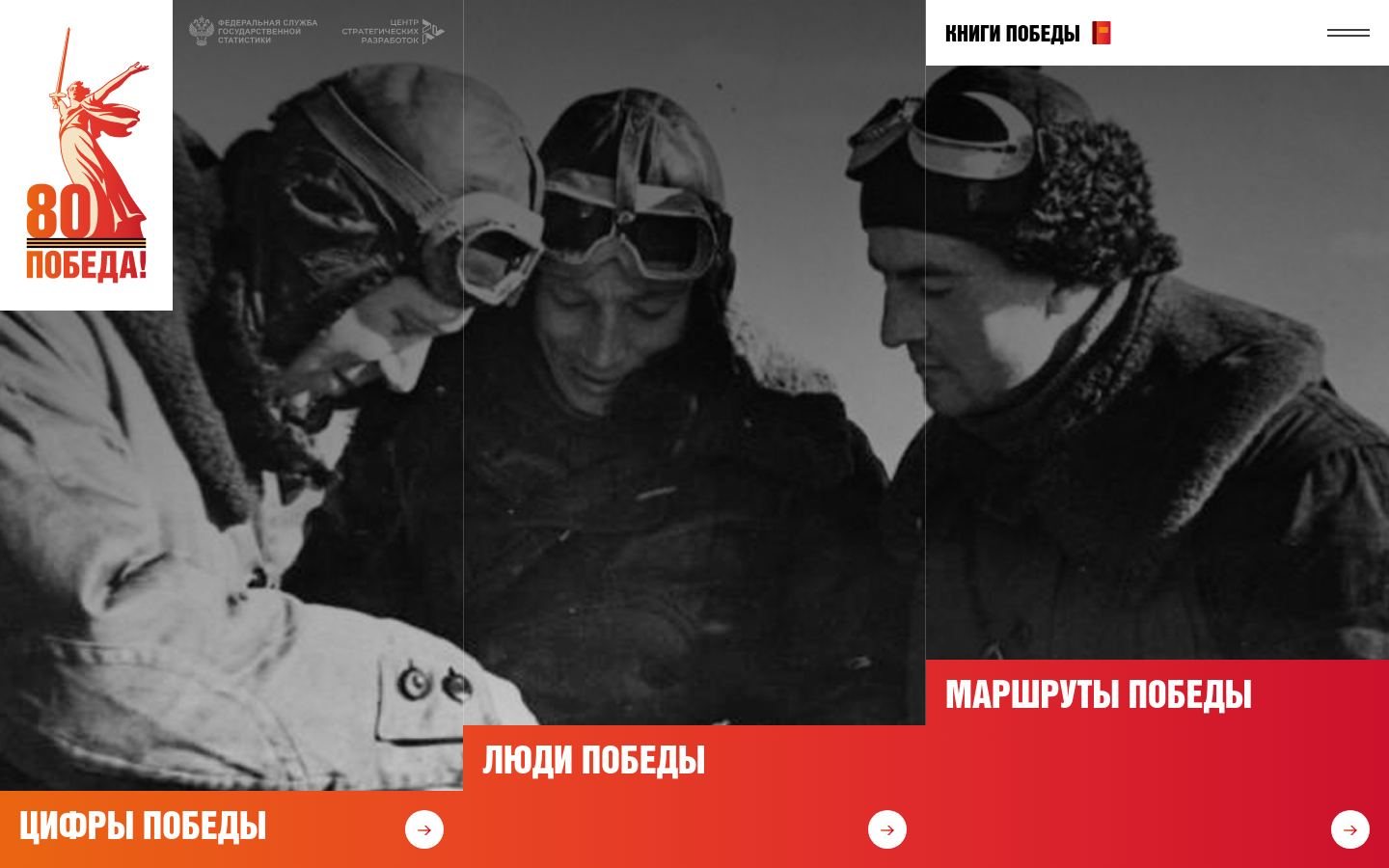 Снимок главной страницы цифрыпобеды.рф