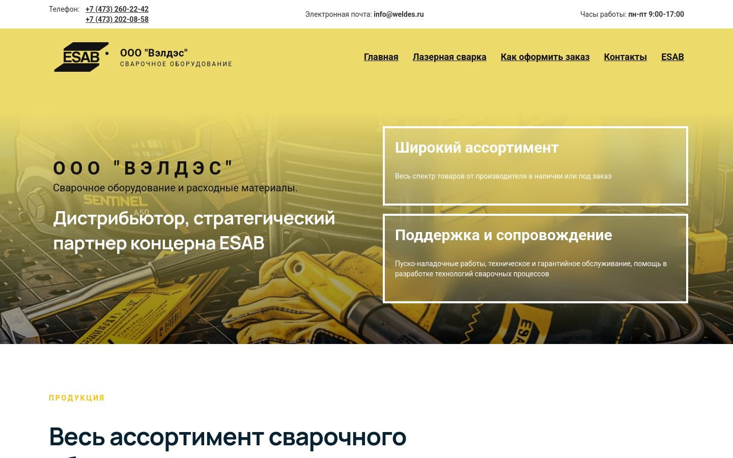 Снимок weldes.ru