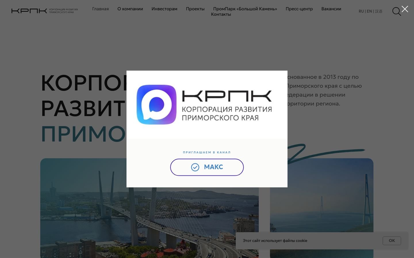 Снимок главной страницы cdprim.ru