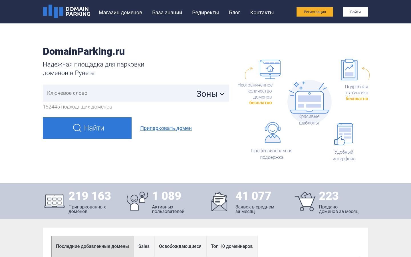 Снимок domainparking.ru