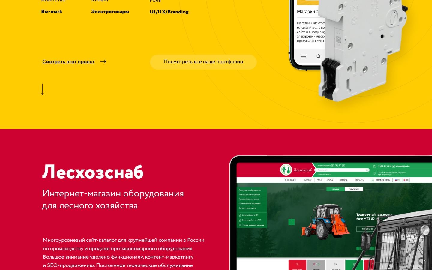 Снимок главной страницы biz-mark.ru