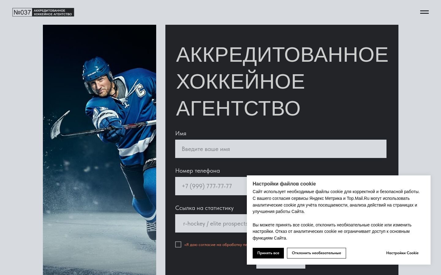 Снимок hockey-agent.ru